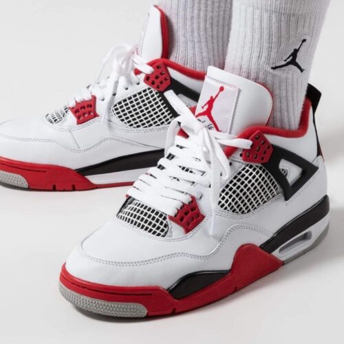 Real lifestyle image of Air Jordan 4