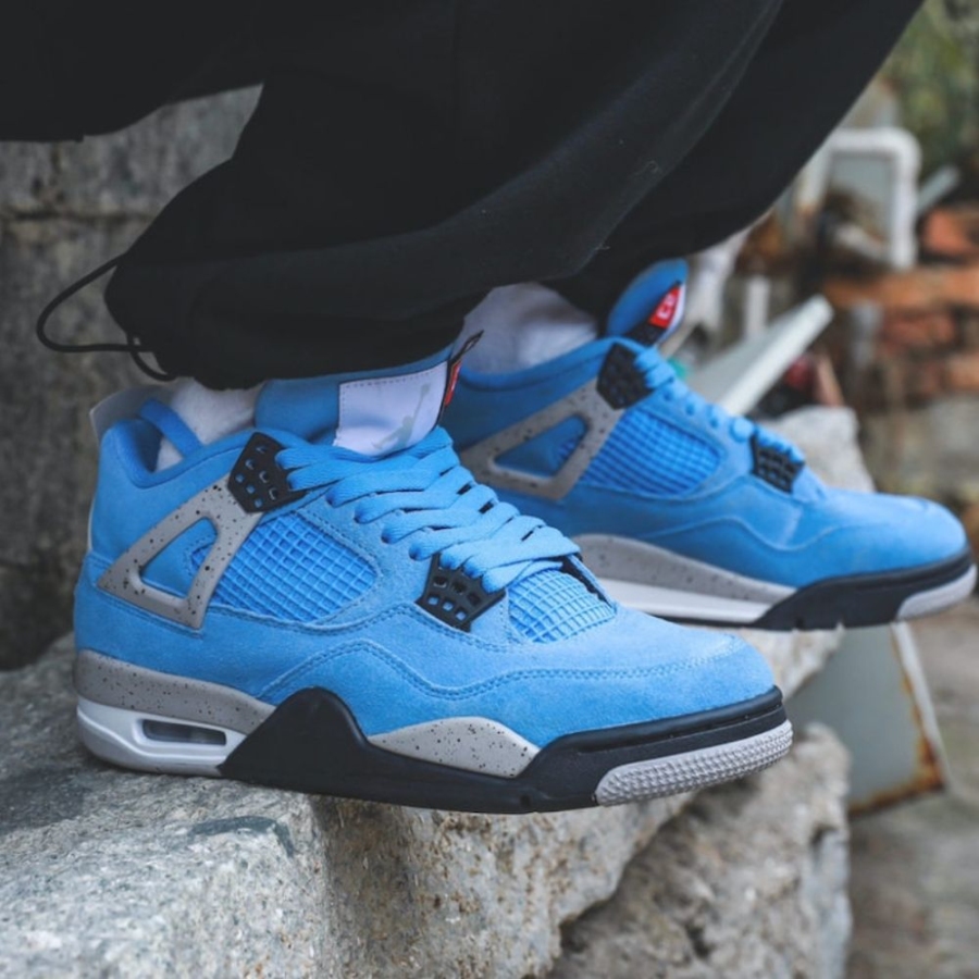 Real lifestyle image of Air Jordan 4