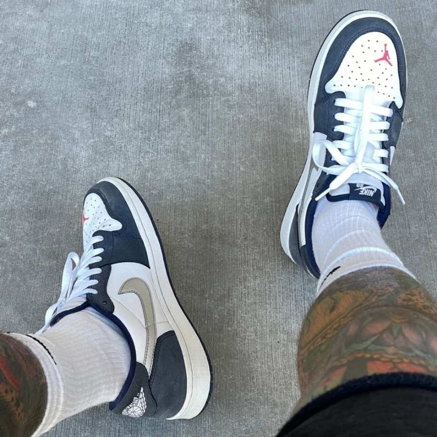 Real lifestyle image of Air Jordan 1