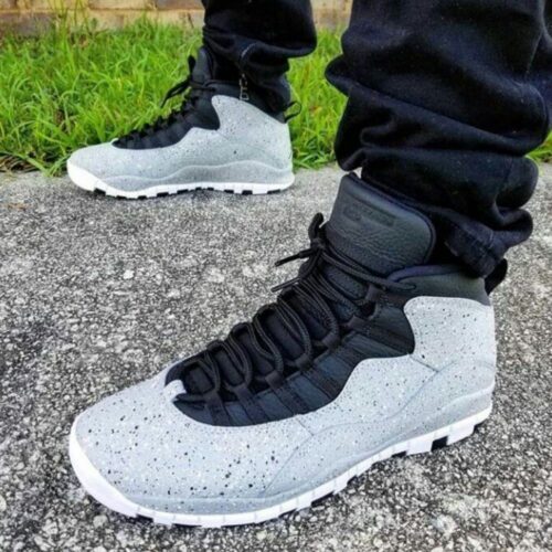 Real lifestyle image of Air Jordan 10