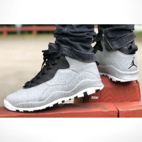 Real lifestyle image of Air Jordan 10