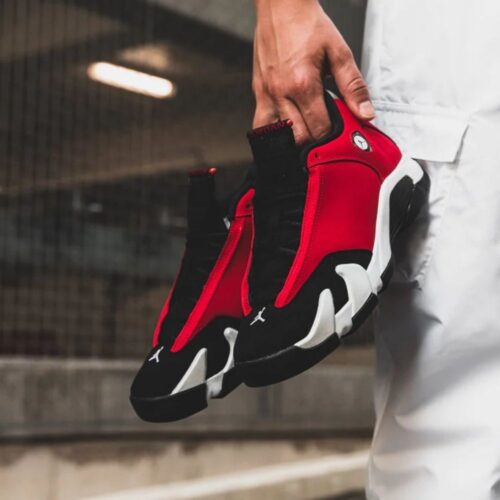 Real lifestyle image of Air Jordan 14