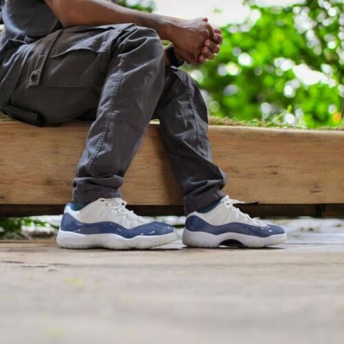 Real lifestyle image of Air Jordan 11