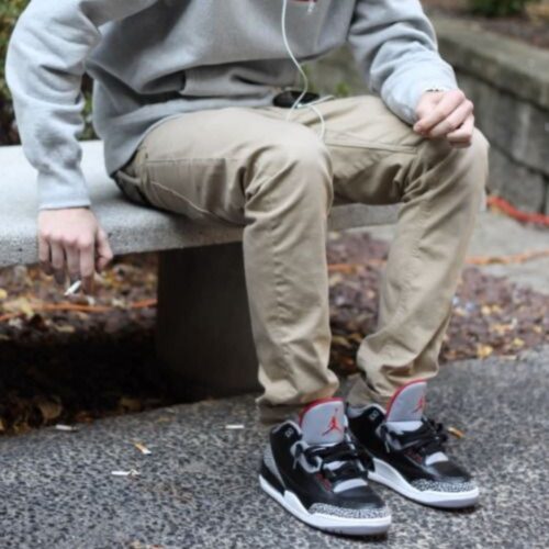 Real lifestyle image of Air Jordan 3