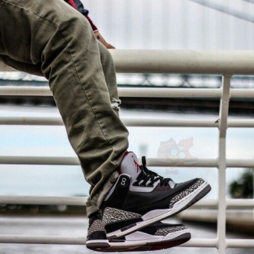 Real lifestyle image of Air Jordan 3