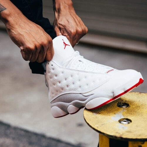 Real lifestyle image of Air Jordan 13