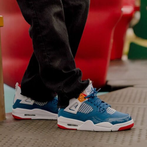 Real lifestyle image of Air Jordan 4