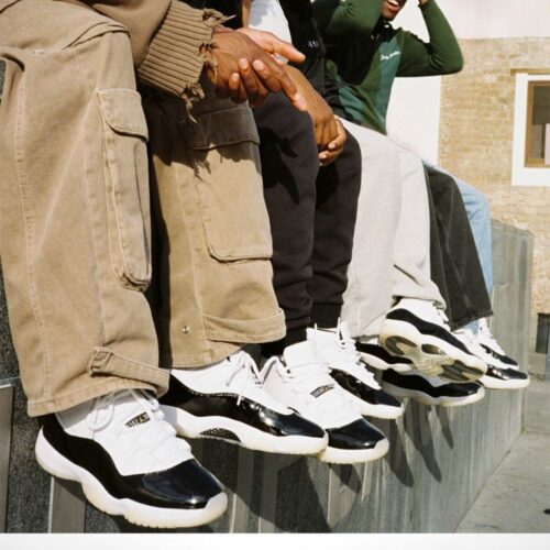 Real lifestyle image of Air Jordan 11