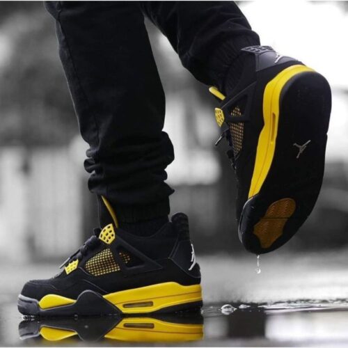 Side profile of Air Jordan 4