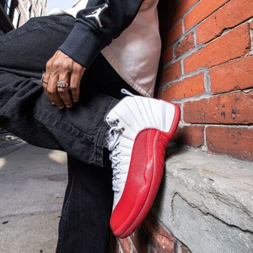Real lifestyle image of Air Jordan 12