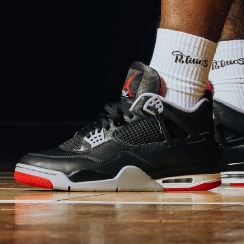 Real lifestyle image of Air Jordan 4