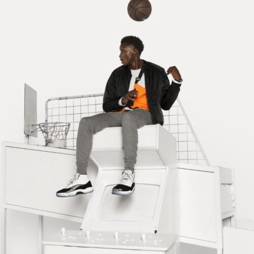 Real lifestyle image of Air Jordan 11