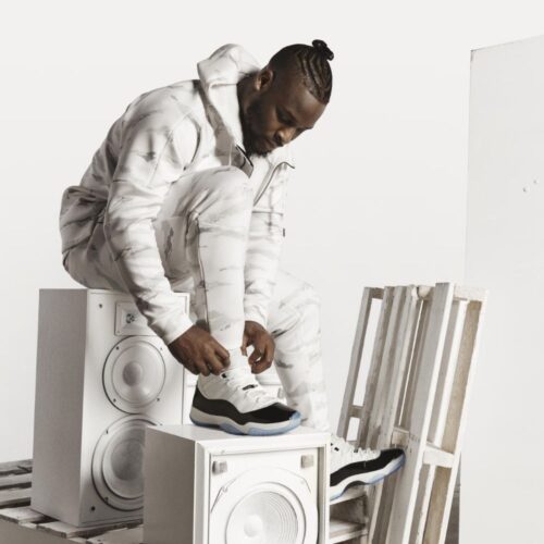 Real lifestyle image of Air Jordan 11