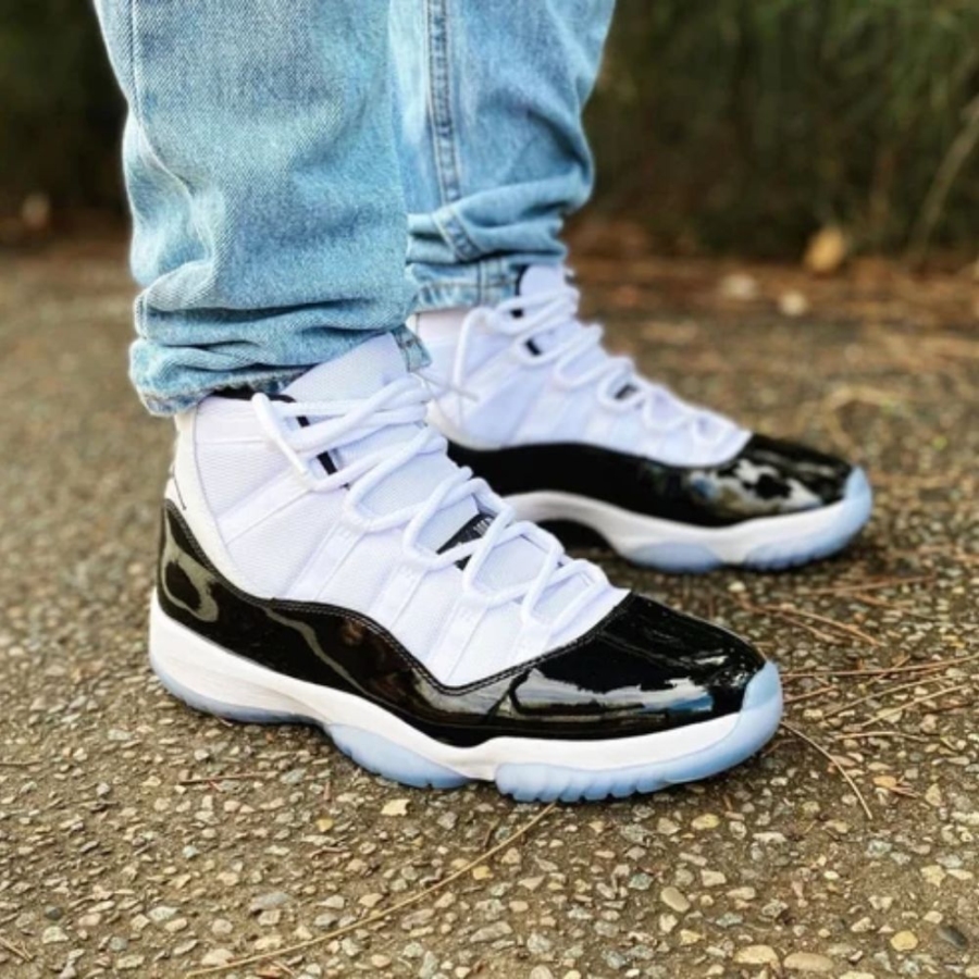 Real lifestyle image of Air Jordan 11