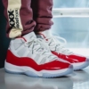 Real lifestyle image of Air Jordan 11