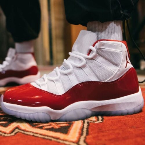 Real lifestyle image of Air Jordan 11
