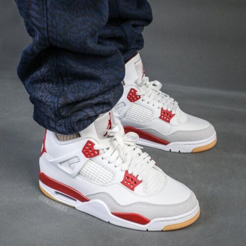 Real lifestyle image of Air Jordan 4