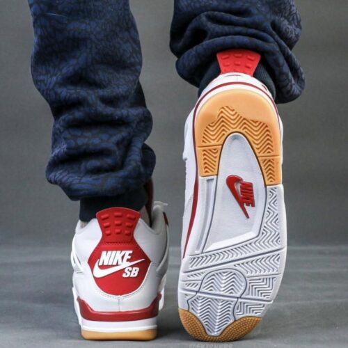 Real lifestyle image of Air Jordan 4