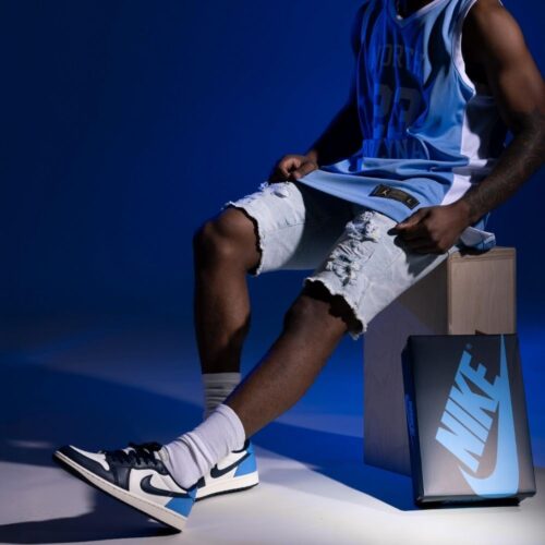 Real lifestyle image of Air Jordan 1