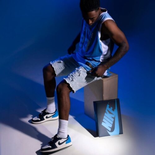 Real lifestyle image of Air Jordan 1