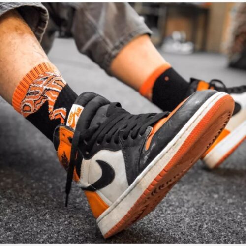 Real lifestyle image of Air Jordan 1