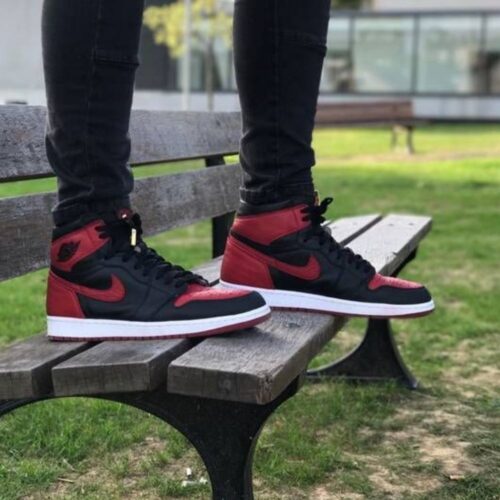 Real lifestyle image of Air Jordan 1