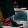 Real lifestyle image of Air Jordan 1