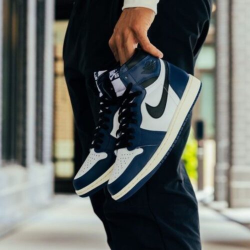 Real lifestyle image of Air Jordan 1