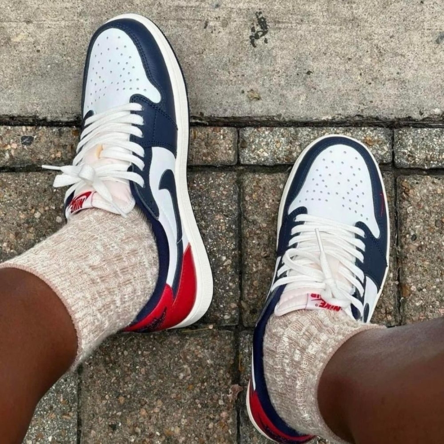 Real lifestyle image of Air Jordan 1