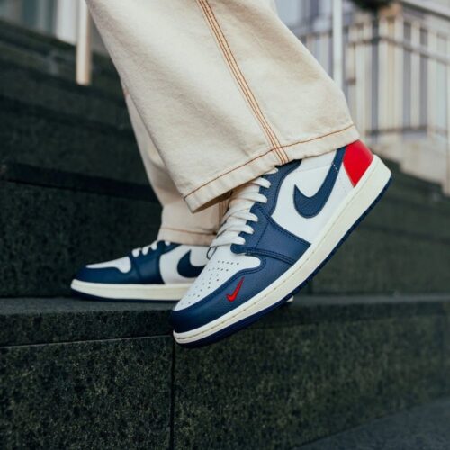 Real lifestyle image of Air Jordan 1