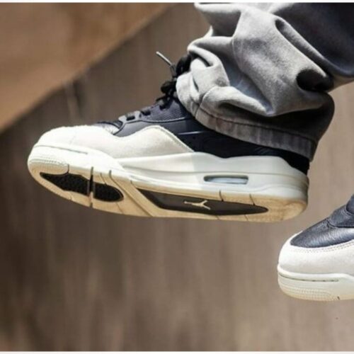 Real lifestyle image of Air Jordan 4