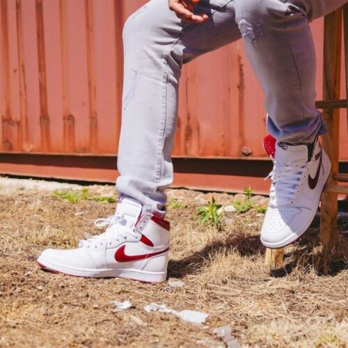 Real lifestyle image of Air Jordan 1