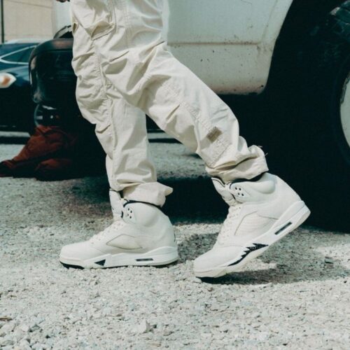 Real lifestyle image of Air Jordan 5