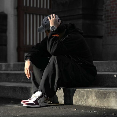 Real lifestyle image of Air Jordan 1