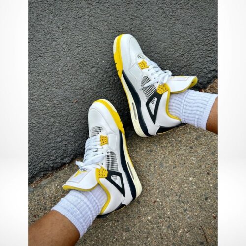 Real lifestyle image of Air Jordan 4
