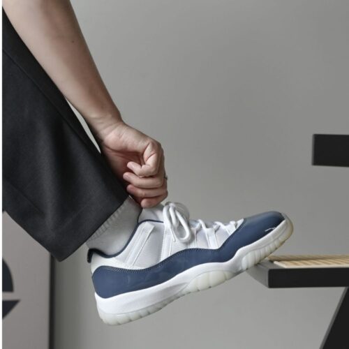 Real lifestyle image of Air Jordan 11