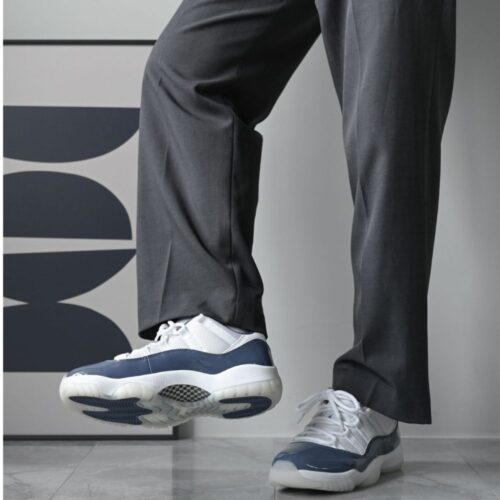 Real lifestyle image of Air Jordan 11