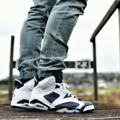 Real lifestyle image of Air Jordan 6
