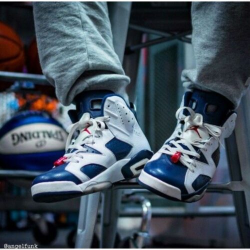 Real lifestyle image of Air Jordan 6