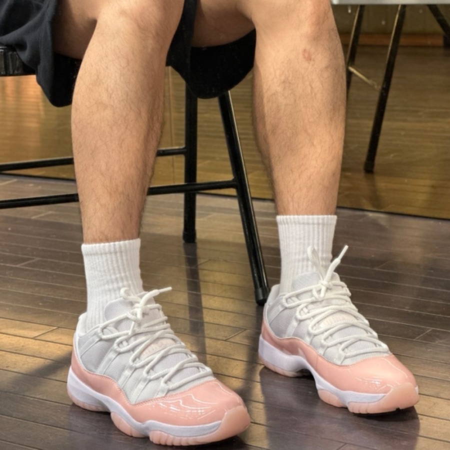 Real lifestyle image of Air Jordan 11