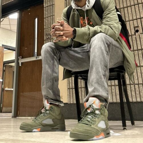 Real lifestyle image of Air Jordan 5