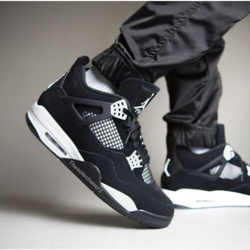 Real lifestyle image of Air Jordan 4