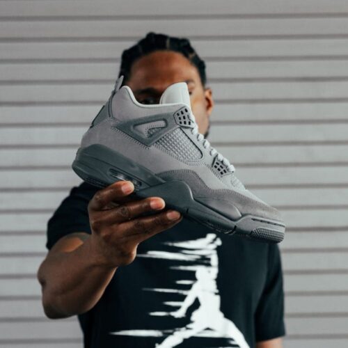 Real lifestyle image of Air Jordan 4