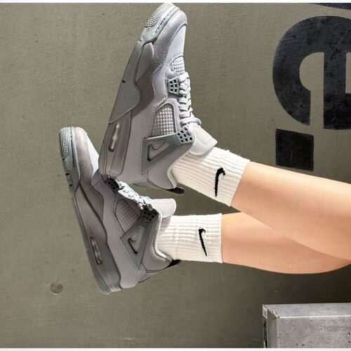 Real lifestyle image of Air Jordan 4