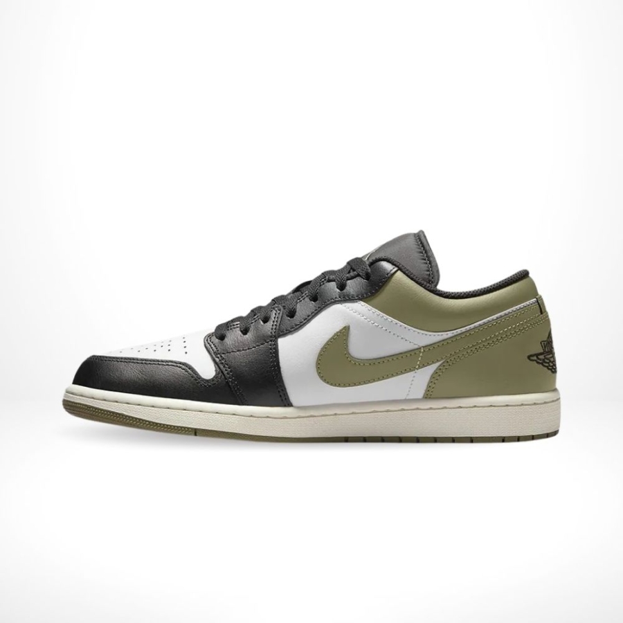 Air Jordan 1 Low Black Toe Medium Olive - Image 3