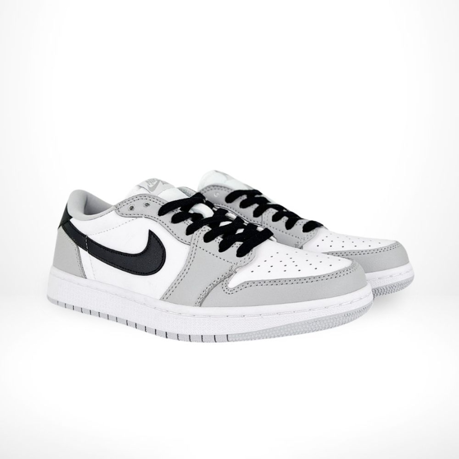 Air Jordan 1 Retro Low OG Barons White Black Gray - Image 2