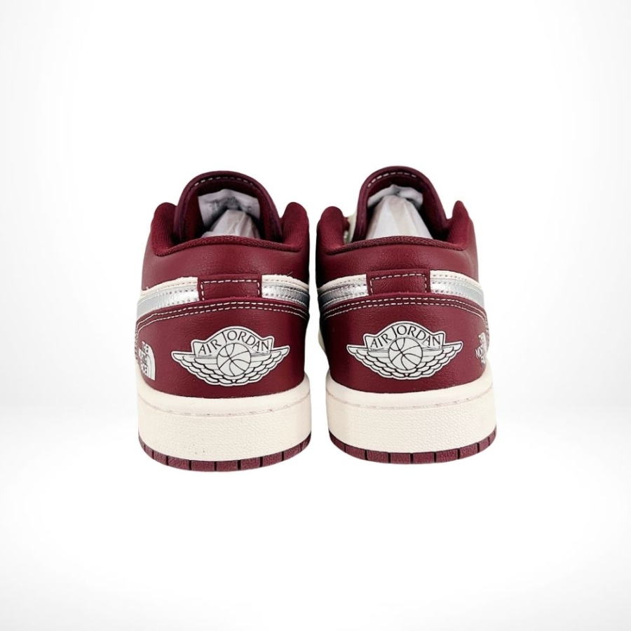 Air Jordan 1 Low x The North Face Burgundy - Image 4