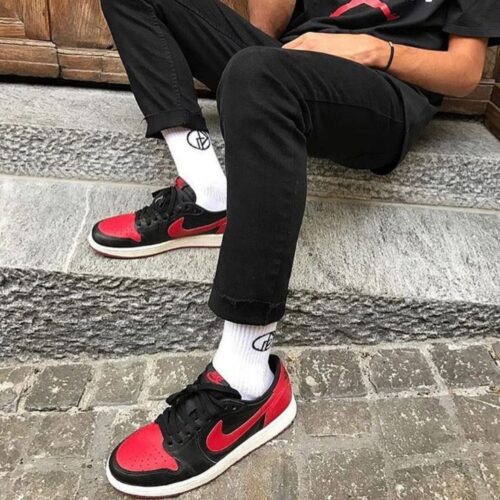 Real lifestyle image of Air Jordan 1