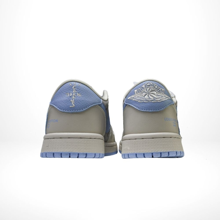 Air Jordan 1 Low x Travis Scott x Louis Vuitton Grey Blue - Image 6