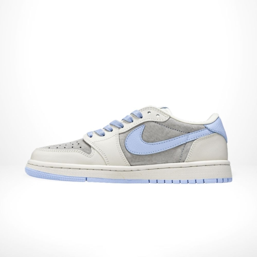 Air Jordan 1 Low x Travis Scott x Louis Vuitton Grey Blue - Image 3